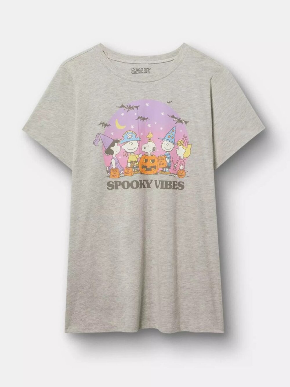 Peanuts Classic Cotton Crew Tee "Spooky Vibes" Size 4 (26/28)